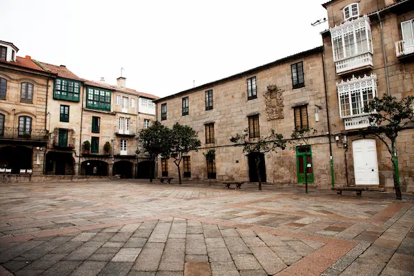 Plaza de la herrería en Pontevedra
